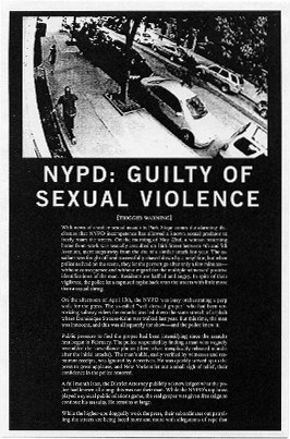 NYPD: Guilty of Sexual Violence