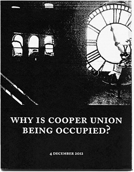 Why is Cooper Union Being Occupied?